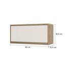 Ver imagem 3 de Armário Aéreo 80cm 1 Porta Basculante Mel Vanilla C/Pérola
