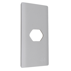 Placa 4x2 1 Tomada Horizontal com Suporte Cor Aco - Novara 7892594000558