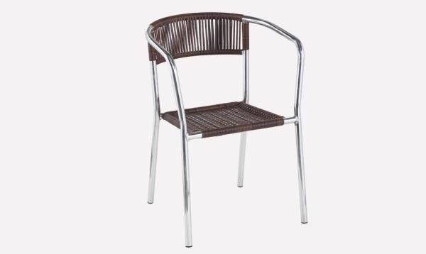 Conjunto de Varanda e Jardim, Cadeiras de Alumínio + Mesinha com Vidro, Sarah Móveis - 2