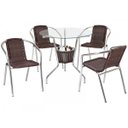 Ver imagem 1 de Mesa com 4 cadeiras para área externa, Jardim e Piscina - Sarah Móveis