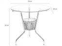 Ver imagem 5 de Mesa com 4 cadeiras para área externa, Jardim e Piscina - Sarah Móveis