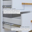 Ver imagem 3 de Quarto de Bebê Gael Completo Gêmeos com Guarda-Roupa, 2 Berços e Cômoda Tigus Baby