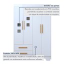Ver imagem 2 de Quarto de Bebê Gael Completo Gêmeos com Guarda-Roupa, 2 Berços e Cômoda Tigus Baby