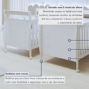 Ver mais imagens de Quarto de Bebê Gael Completo Gêmeos com Guarda-Roupa, 2 Berços e Cômoda Tigus Baby