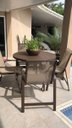 Ver imagem 2 de Jogo de Mesa para Jardim e Área Externa, Móveis de Alumínio e Tela Sling - Sarah Móveis