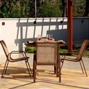 Ver imagem 4 de Jogo de Mesa para Jardim e Área Externa, Móveis de Alumínio e Tela Sling Sarah Móveis