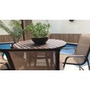 Ver imagem 3 de Jogo de Mesa para Jardim e Área Externa, Móveis de Alumínio e Tela Sling - Sarah Móveis