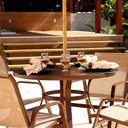 Ver imagem 5 de Jogo de Mesa para Jardim e Área Externa, Móveis de Alumínio e Tela Sling Sarah Móveis