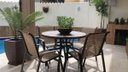 Ver imagem 1 de Jogo de Mesa para Jardim e Área Externa, Móveis de Alumínio e Tela Sling - Sarah Móveis