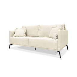 Kit Sofá 200cm 2 Poltronas 80cm Ligia para Sala Linho: Rústico Natural - 5 Kit Sofá 200cm 2 Poltronas 80cm Ligia para Sala Linho: Rústico Natural - 5