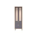 Ver imagem 1 de Paneleiro de Cozinha Cristaleira Eloise C-3 Portas Vidro Reflecta e 1 Gaveta 70m Freijo-titanium -