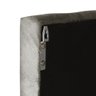 Cabeceira em L para Cama Box Solteiro Proteção Lateral Estofada - Preto Suede - 4
