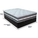 Ver imagem 3 de Cama Box com Baú Preto e Colchão Casal Black Grafit Anjos