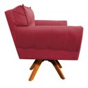 Ver imagem 4 de Kit 2 Poltronas Giratória Anitta Suede com Strass - D'Rossi - Rose