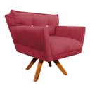 Ver imagem 3 de Kit 2 Poltronas Giratória Anitta Suede com Strass - D'Rossi - Rose