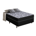 Ver imagem 2 de Cama Box Casal 138x188x60 Molas Ensacadas Suíça Preto Sofá Casa
