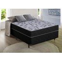 Ver imagem 1 de Cama Box Casal 138x188x60 Molas Ensacadas Suíça Preto Sofá Casa