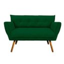 Ver imagem 2 de Kit Namoradeira e 02 Poltronas Giratória Anitta Suede - D'Rossi - Verde