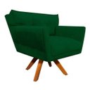 Ver imagem 5 de Kit Namoradeira e 02 Poltronas Giratória Anitta Suede - D'Rossi - Verde