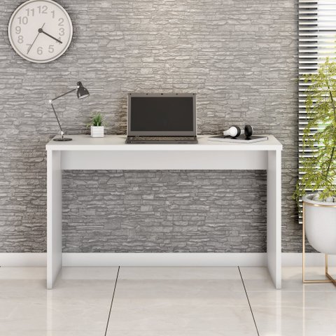 Escrivaninha Mesa Escritório Gávea Office 127cm Branco