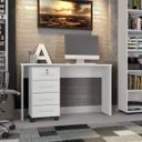 Ver imagem 5 de Escrivaninha Mesa Escritório Gávea Office 127cm Branco
