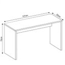 Ver imagem 4 de Escrivaninha Mesa Escritório Gávea Office 127cm Branco