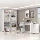 Ver imagem 7 de Escrivaninha Mesa Escritório Gávea Office 127cm Branco
