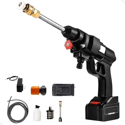 Lavadora Alta Pressão Portátil Aquilae Lavadora Portátil Alta Pressão 1000W Recarregável Bivolt
