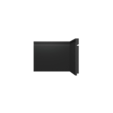 Rodapé de Poliestireno 3505 Preto com 20cm Santa Luzia