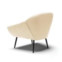 Ver imagem 5 de Poltrona Decorativa Pé Palito de Ferro Giovana Suede D01- D'Rossi Bege