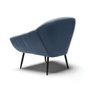 Ver imagem 5 de Poltrona Decorativa Pé Palito de Ferro Giovana Suede D01- D'Rossi Azul Marinho
