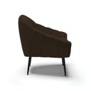 Ver imagem 4 de Poltrona Decorativa Pé Palito de Ferro Giovana Suede D01- D'Rossi Marrom