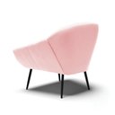 Ver imagem 5 de Poltrona Decorativa Pé Palito de Ferro Giovana Suede D01- D'Rossi Rosa Bebê