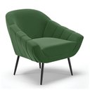 Ver imagem 1 de Poltrona Decorativa Pé Palito de Ferro Giovana Suede D01- D'Rossi Verde