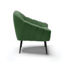 Ver imagem 4 de Poltrona Decorativa Pé Palito de Ferro Giovana Suede D01- D'Rossi Verde