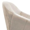Ver imagem 6 de Poltrona Decorativa Giratória Mm30 Giovana Suede D01- D'Rossi Bege