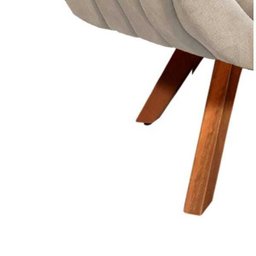 Poltrona Decorativa Giratória Mm30 Giovana Suede D01- D'rossi Bege - 4