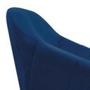 Ver imagem 5 de Poltrona Decorativa Giratória Mm30 Giovana Suede D01- D'Rossi Azul Marinho