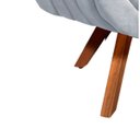 Ver imagem 4 de Poltrona Decorativa Giratória Mm30 Giovana Suede D01- D'Rossi Cinza