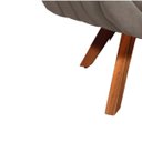 Ver imagem 4 de Poltrona Decorativa Giratória Mm30 Giovana Suede D01- D'Rossi Marrom Rato