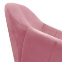 Ver imagem 5 de Poltrona Decorativa Giratória Mm30 Giovana Suede D01- D'Rossi Rosê