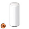 Lixeira Automática Redonda 50 Litros com Sensor Branca - 1