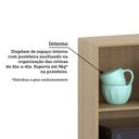 Ver imagem 6 de Armário Aéreo 60cm com Nicho para Microondas 2 Portas Classic Luciane Móveis