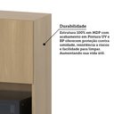 Ver imagem 5 de Armário Aéreo 60cm com Nicho para Microondas 2 Portas Classic Luciane Móveis