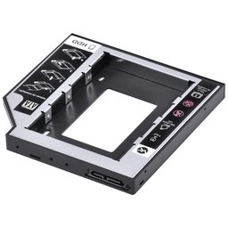 Adaptador Caddy para Hd ou Ssd Gaveta Dvd Notebook Sata 12.7mm Ac-127 - 4