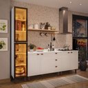 Ver imagem 1 de Cozinha Pérola 3 Peças com Cristaleira Yescasa