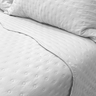 Kit Cobre Leito Casal Colcha 300 Fios Dupla Face 3 Peças Porta Travesseiro Aba Americana Balle Branc - 3