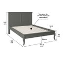 Ver imagem 5 de Cama Casal Madeira Pés Luiz Xv 60834 Hannover