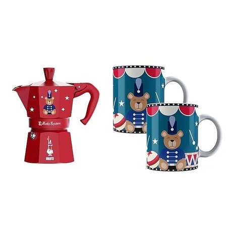 Conjunto Joyful de Moka Express 6 Xícaras + 2 Canecas - Bialetti