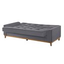 Ver imagem 5 de Sofá Cama 2 Lugares Living M-157 Veludo Martins Grafite
